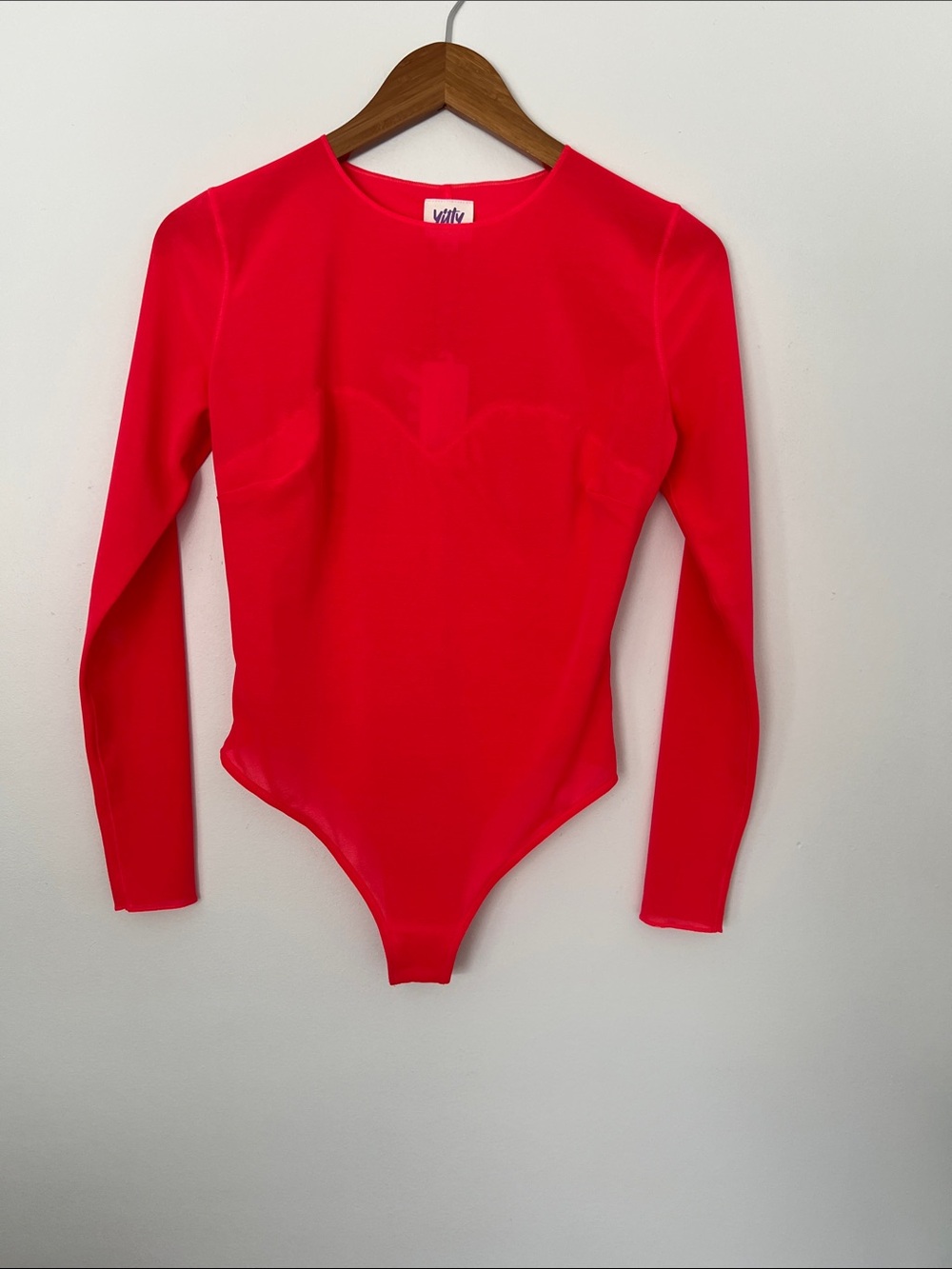 Mesh Me Smoothing Sleeved Thong Bodysuit